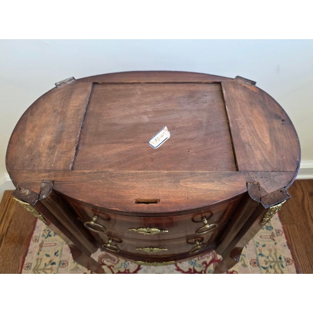 Brown Antique French Louis XI Bedside Commode For Sale - Image 8 of 11