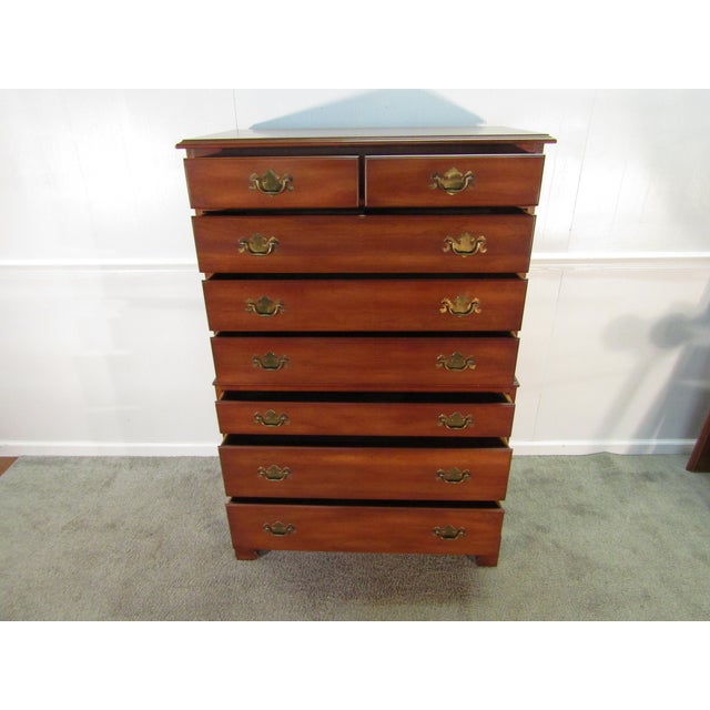 Henkel Harris Solid Cherry Chest of Drawers For Sale - Image 6 of 10