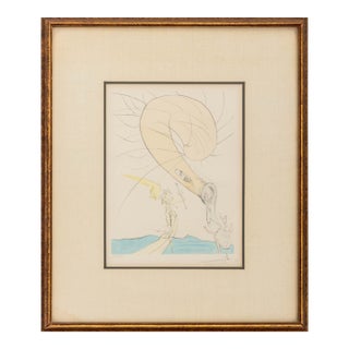 Salvador Dali "Freud a Tete D'Escargot" Etching For Sale