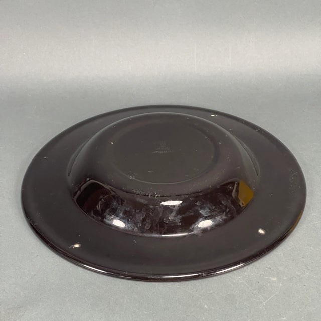 1990s Vintage Dudson Artisan Vitrified Round Deep Rim Black Soup Plate, Made in England For Sale - Image 5 of 11