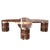 Art Deco "Melagrana" Coffee Table With Burl Walnut and Bronze Details For Sale - Image 3 of 5