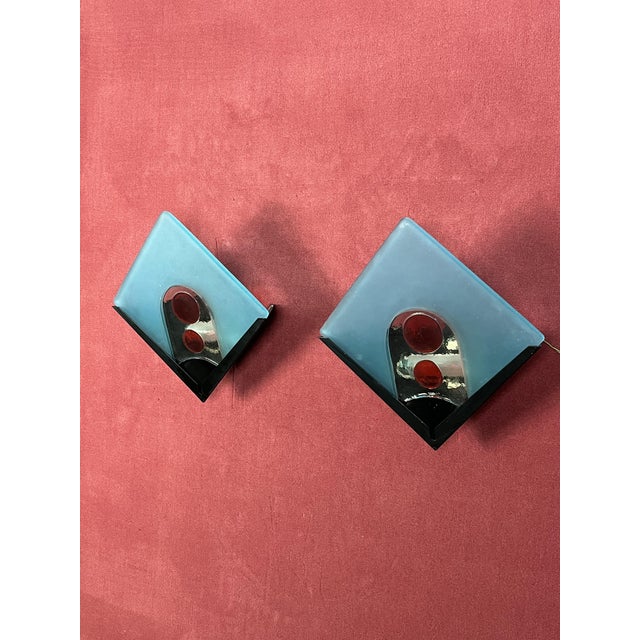 Murano Glass Wall Lamps, 1970s, Set of 2 For Sale - Image 10 of 18
