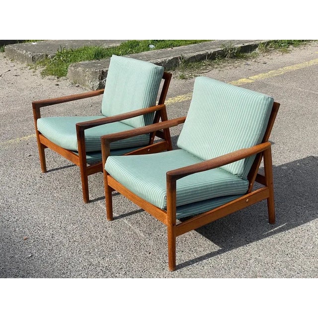 Set of Teak Chairs by Hans Olsen attributed to Juul Kristensen, 1960s For Sale - Image 3 of 11