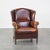 Leather Cognac Wing Chair For Sale - Image 14 of 14