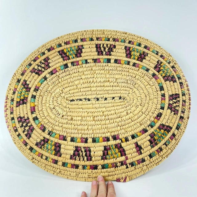 Early 20th Century Hausa Basket Platter Nigeria MATTER COLLECTION For Sale - Image 4 of 7