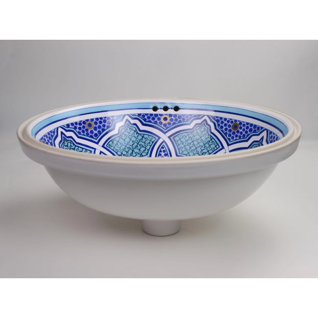 21st Century Custom Hand Painted Sherle Wagner Sink For Sale In Providence - Image 6 of 6