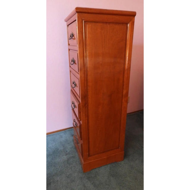 Asian Vintage 1960s Lacquered Rosewood Lingerie Chest of Drawers George Yee Asian Hong Kong For Sale - Image 3 of 11