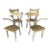 Set of Four Faux Bois Garden Chairs For Sale