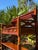 Vintage Mahogany Cheveret Bar Cart With Mirror & Glass Display | Traditional Hall Console For Sale - Image 4 of 7