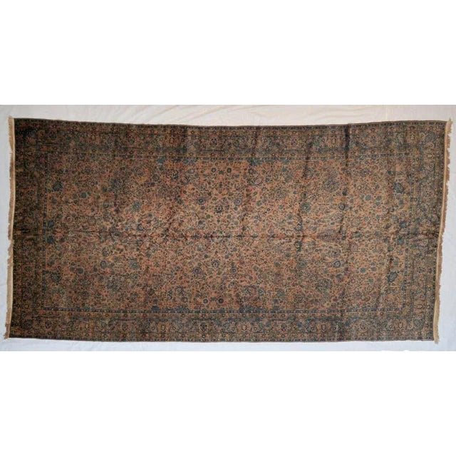 wool pile genuine hand made antique Agra Carpet -