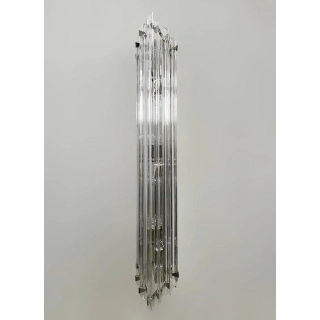 21st Century Maestoso Murano Triedri Glass Rod Sconce by Fabio LTD For Sale - Image 6 of 12