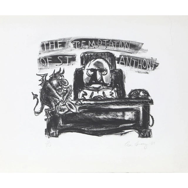 Lee Lorenz The Temptation of St. Anthony Lithograph For Sale