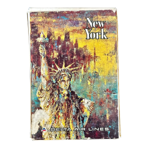 Vintage Delta Airlines Jack Laycox Statue of Liberty New York City Playing Cards