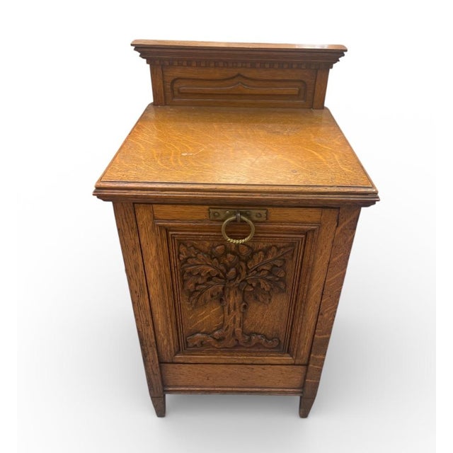 Elevate your hearth with this exquisite late 19th to early 20th-century English coal purdonium. Crafted from beautifully...