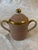Fitz and Floyd Late 20th Century Fitz and Floyd Versailles Dusty Rose Cream and Sugar Bowl With Lid For Sale - Image 4 of 4