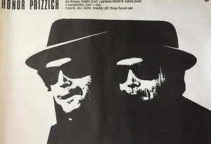 Polish Prizzi's Honor Movie Poster by Mieczysław Wasilewski, 1986