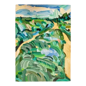 “Two Trails” Impressionist Oil Painting by Jack Follmer -