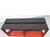 De Stijl Style low Console table. Red and Black. Dimensions: H: 19.5 inches: W: 48 inches: D: 16.5 inches HOUSE ALIVE...