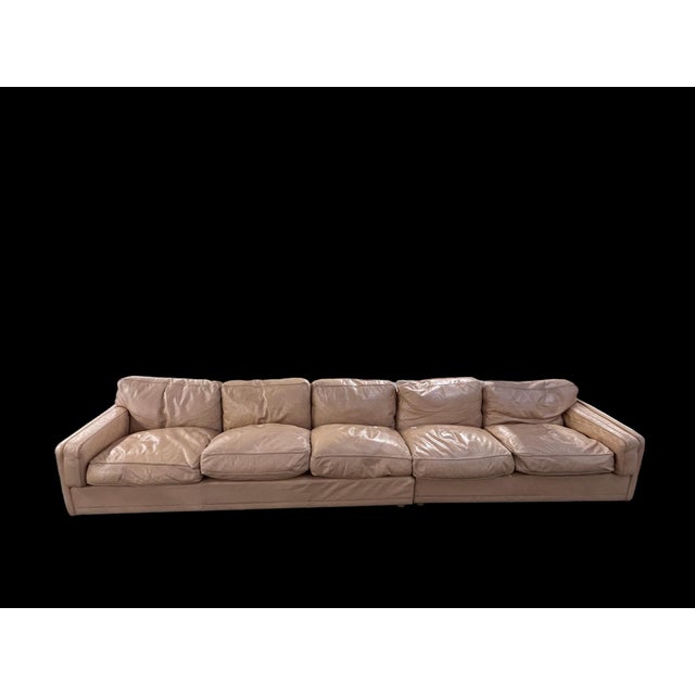 1980s Modular Sofa in Beige Leather by Pierluigi Cerri for Poltrona Frau, 1980s, Set of 3 For Sale - Image 5 of 15