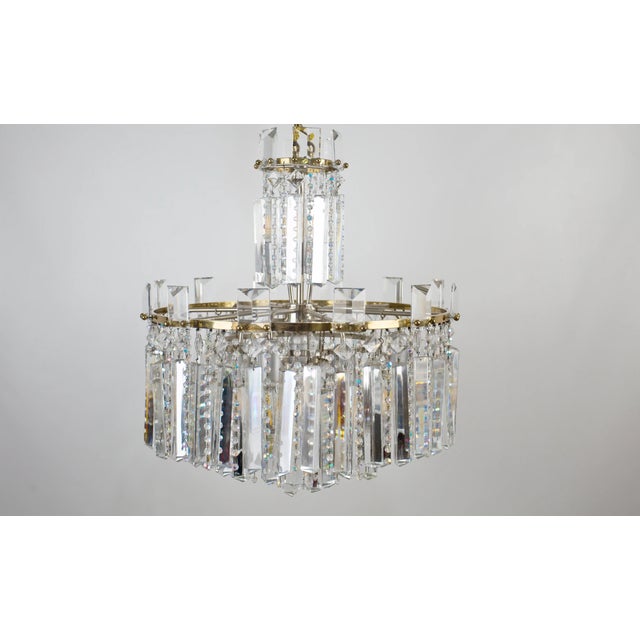Cut Lead Crystal Chandelier For Sale - Image 12 of 12