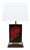 Caribbean Lamp with Red Gorgonian Inclusion from Maison Le Dauphin, France, 1970s For Sale
