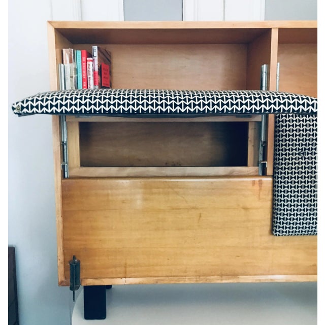 Tan 1950s George Nelson /Alexander Girard Storage Headboard for Herman Miller For Sale - Image 8 of 13