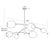 Artemis Mobile Chandelier, Natural Brass with Champagne Glass For Sale In Detroit - Image 6 of 7