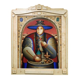 Anton Arkhipov Wine Tasting 66x52 Original Russian Painting Art Artwork For Sale