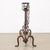 Metal Liberty Fireplace Andiron in Wrought Iron For Sale - Image 7 of 8