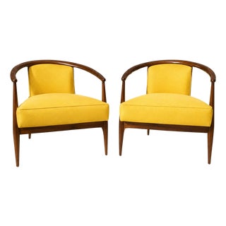 Mid Century Lounge Chairs-Pair For Sale