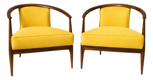 Mid Century Lounge Chairs-Pair