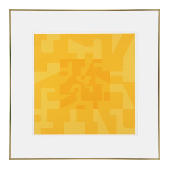 Norman Ives "Corona" Op-Art Silkscreen Print, 1972 For Sale