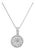 Contemporary Mosaic Diamond 14k White Gold Pendant Necklace For Sale
