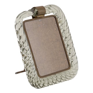 20th Century Italian Venetian Glass Photograph Frame by Paolo Venini attributable to Venini for Venini, 1950s For Sale