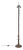 Neoclassical Style Ebonized & Giltwood Floor Lamp For Sale