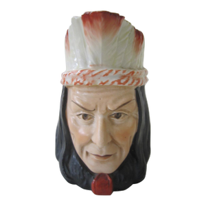 Vintage German Toby Mug, Indian Chief