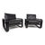 Hombre Leather Lounge Chairs by Burkhard Vogtherr for Rosenthal, 1970, Set of 2 For Sale - Image 6 of 18