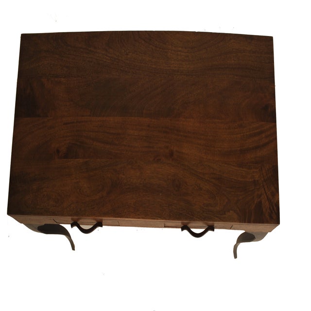 Accent Console Table With Drawers Wood Metal for Entryway Hallway