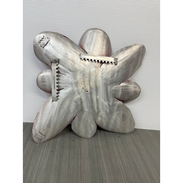 Pat & Andre Juneau Metal Flower Wall Sculpture, Extra Large For Sale - Image 12 of 12