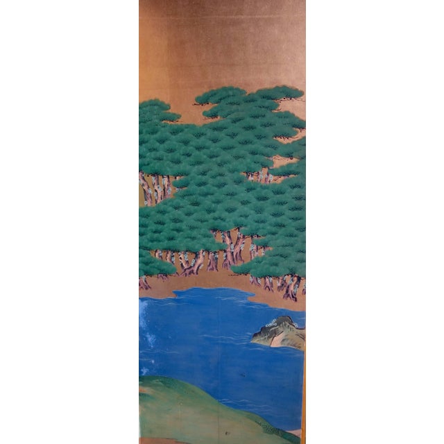 Japanese Japanese Kano School Multi Panel Screen For Sale - Image 3 of 10