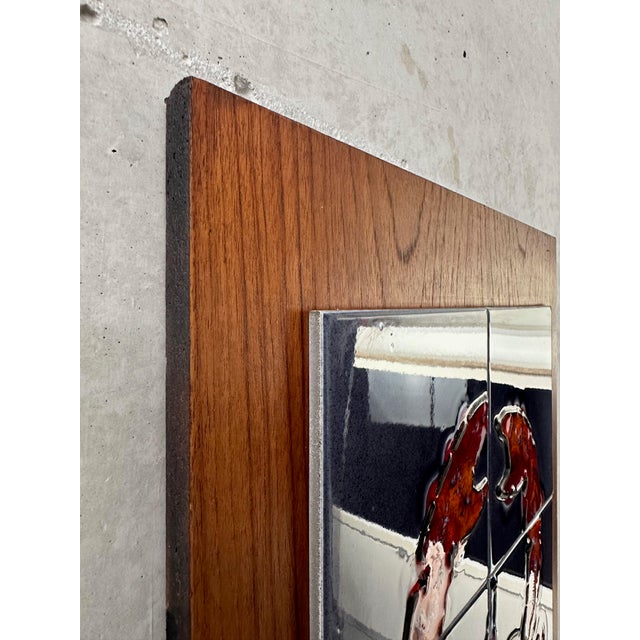 Vintage Ceramic Tile Panel, 1950s For Sale - Image 4 of 10