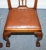 Chippendale Style Dining Chairs with Leather Seats, Set of 5 For Sale - Image 17 of 18
