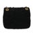 Chanel Black Camellia Embossed Velvet Mini Square Flap Bag For Sale - Image 4 of 9