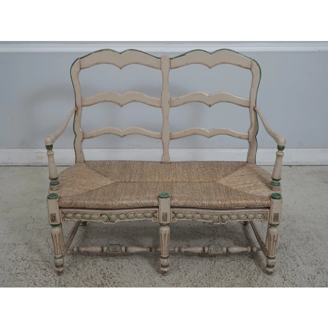 Age: Approx: 20 Years Old Details: Country French Style Nice Carved Details Nice Factory Distressed Painted Decorated...