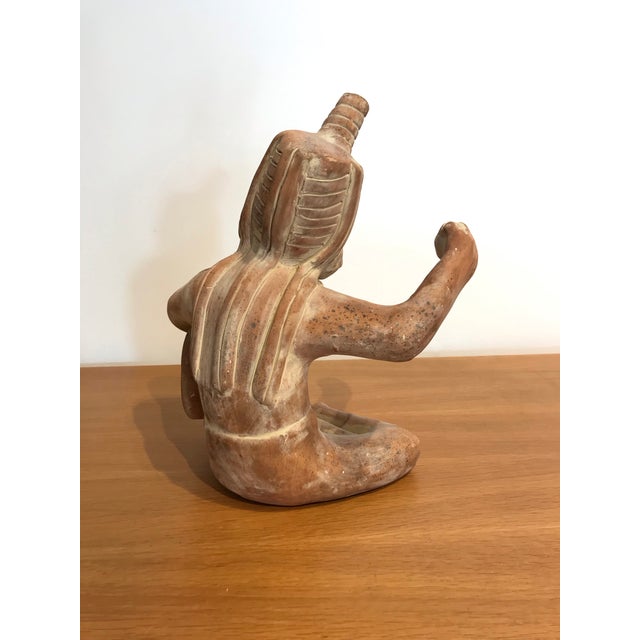 1970s 1970s Figure Pre Columbian Ceramic Sculpture For Sale - Image 5 of 6