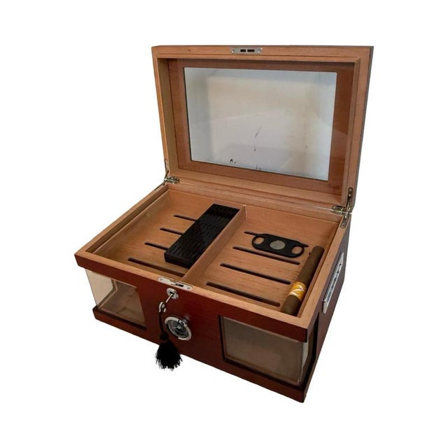 Vintage Art Deco Humidor For Sale - Image 3 of 7