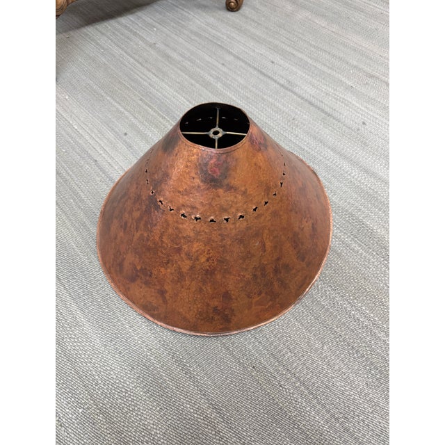 Fritz Scholder Handmade Copper + Iron Floor Lamp For Sale - Image 11 of 12
