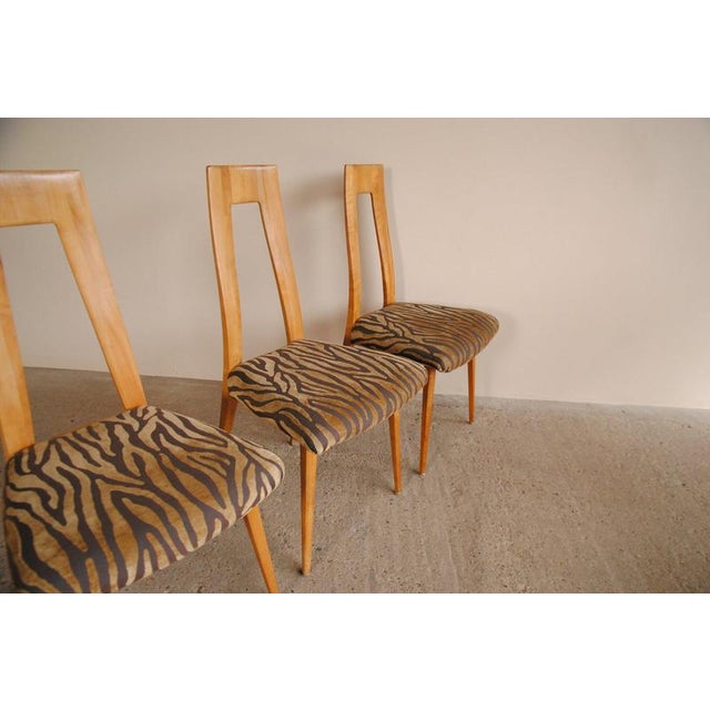 Zebra Dining Chairs, Set of 4 For Sale - Image 6 of 18