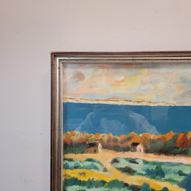 H. Halbertus, Mediterranean Landscape, 1950s, Oil Painting on Canvas, Framed For Sale - Image 14 of 17