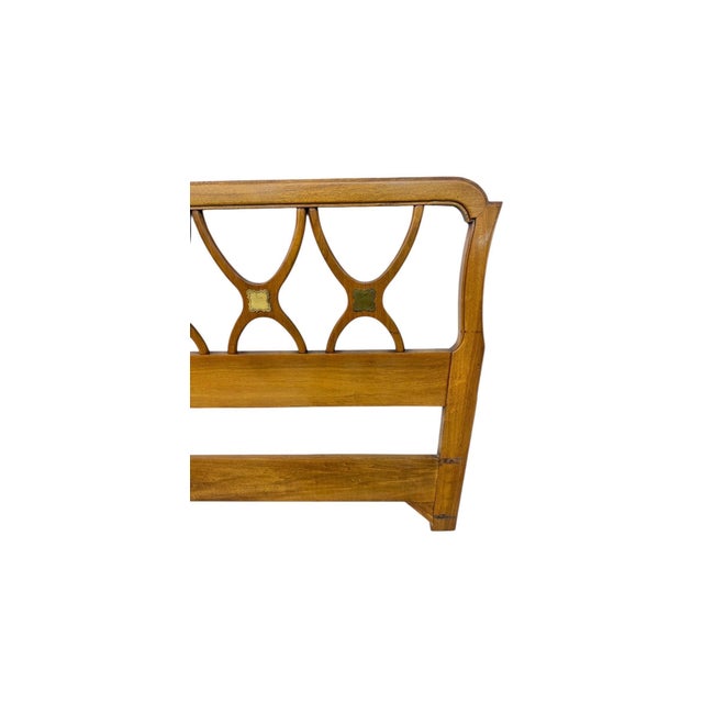 Mid-Century Italian Modern King Size Walnut Headboard For Sale In Philadelphia - Image 6 of 7